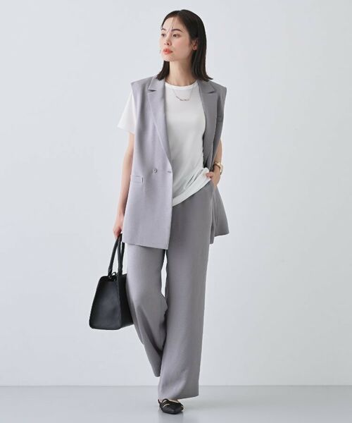 INDIVI / インディヴィ カットソー | 【日本製／トリアセテート】きれいめTシャツ | 詳細4