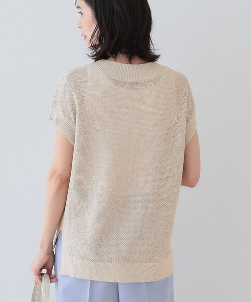 INDIVI / インディヴィ ニット・セーター | 【和紙混素材】フレンチスリーブミックスカラーニット | 詳細15