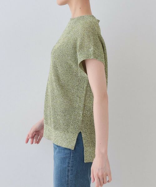 INDIVI / インディヴィ ニット・セーター | 【和紙混素材】フレンチスリーブミックスカラーニット | 詳細19