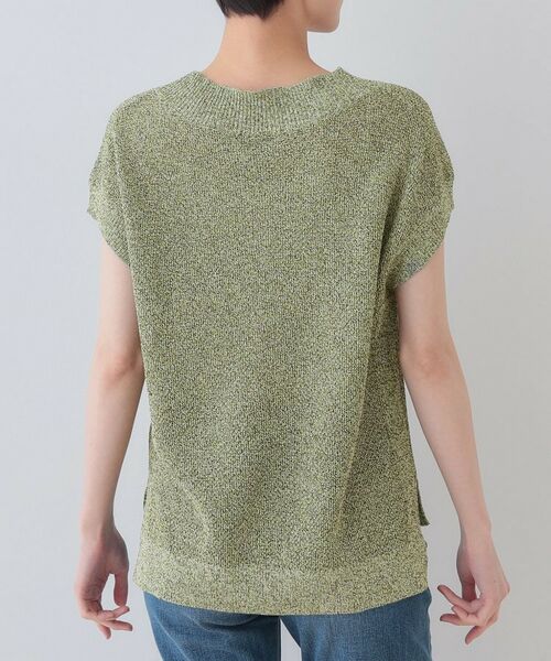 INDIVI / インディヴィ ニット・セーター | 【和紙混素材】フレンチスリーブミックスカラーニット | 詳細20