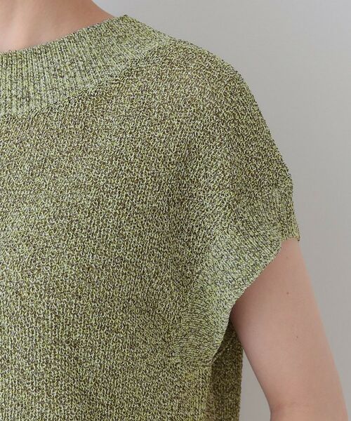 INDIVI / インディヴィ ニット・セーター | 【和紙混素材】フレンチスリーブミックスカラーニット | 詳細22