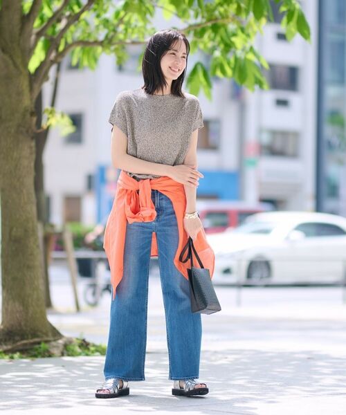 INDIVI / インディヴィ ニット・セーター | 【和紙混素材】フレンチスリーブミックスカラーニット | 詳細25