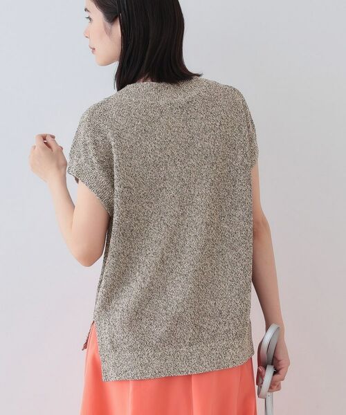 INDIVI / インディヴィ ニット・セーター | 【和紙混素材】フレンチスリーブミックスカラーニット | 詳細7