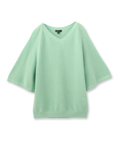 INDIVI / インディヴィ ニット・セーター | 新色登場!【上品ラメ素材】フレアスリーブニット | 詳細1