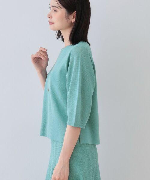 INDIVI / インディヴィ ニット・セーター | 【洗える/和紙混素材/SETUP可能】バルーンスリーブニット | 詳細10