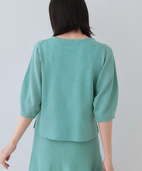 INDIVI / インディヴィ ニット・セーター | 【洗える/和紙混素材/SETUP可能】バルーンスリーブニット | 詳細11