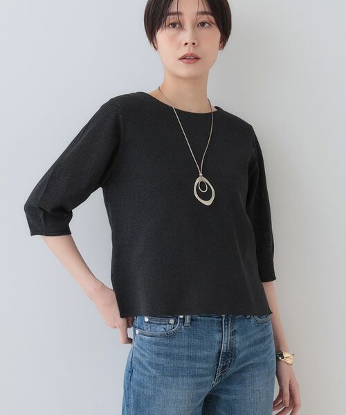 INDIVI / インディヴィ ニット・セーター | 【洗える/和紙混素材/SETUP可能】バルーンスリーブニット | 詳細24