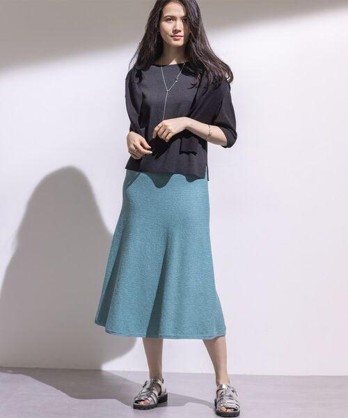 INDIVI / インディヴィ ニット・セーター | 【洗える/和紙混素材/SETUP可能】バルーンスリーブニット | 詳細25