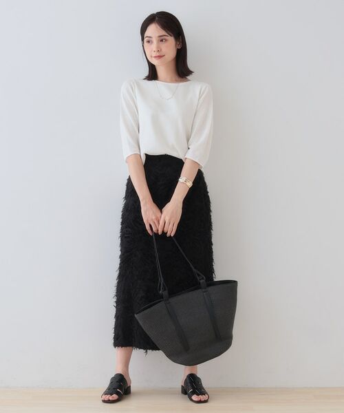 INDIVI / インディヴィ ニット・セーター | 【洗える/和紙混素材/SETUP可能】バルーンスリーブニット | 詳細3