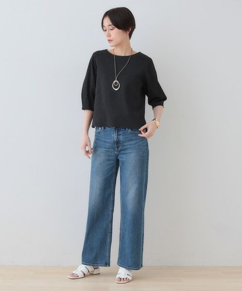 INDIVI / インディヴィ ニット・セーター | 【洗える/和紙混素材/SETUP可能】バルーンスリーブニット | 詳細7