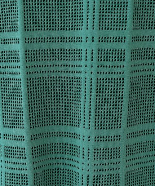 INDIVI / インディヴィ ニット・セーター | 【洗える】メッシュチェック柄ニット | 詳細13