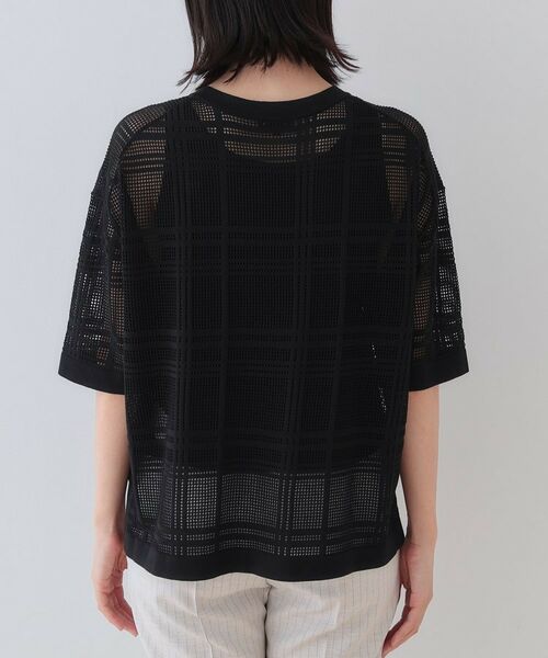 INDIVI / インディヴィ ニット・セーター | 【洗える】メッシュチェック柄ニット | 詳細16