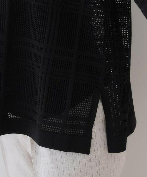 INDIVI / インディヴィ ニット・セーター | 【洗える】メッシュチェック柄ニット | 詳細19