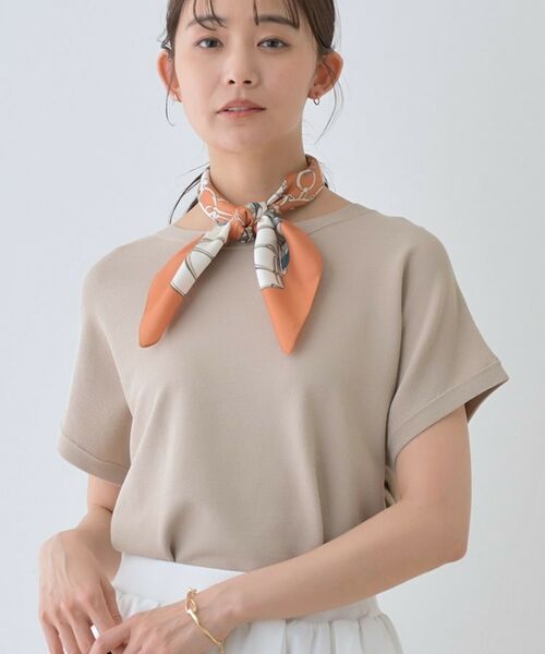 INDIVI / インディヴィ ニット・セーター | 新色登場！【洗える／清涼感】レーヨンストレッチ フレンチスリーブニット | 詳細10