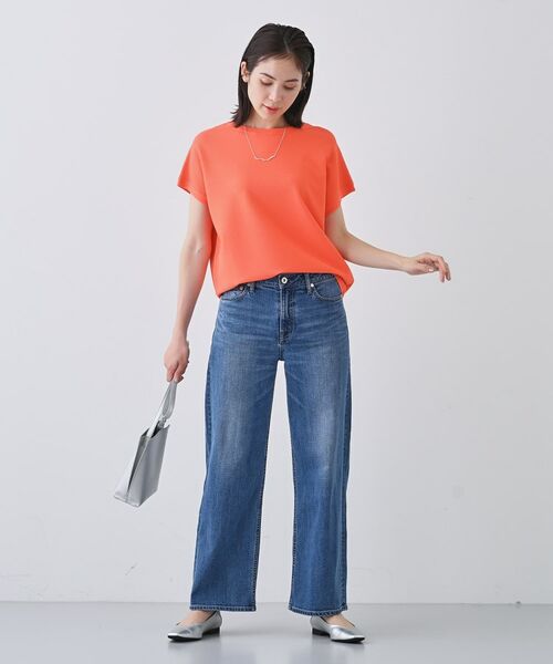 INDIVI / インディヴィ ニット・セーター | 新色登場！【洗える／清涼感】レーヨンストレッチ フレンチスリーブニット | 詳細19