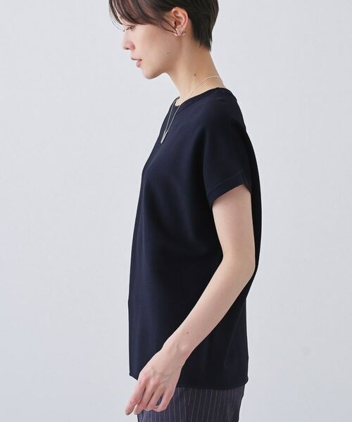 INDIVI / インディヴィ ニット・セーター | 新色登場！【洗える／清涼感】レーヨンストレッチ フレンチスリーブニット | 詳細21