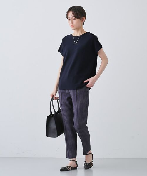 INDIVI / インディヴィ ニット・セーター | 新色登場！【洗える／清涼感】レーヨンストレッチ フレンチスリーブニット | 詳細23