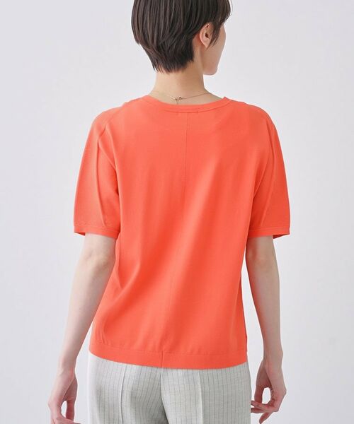 INDIVI / インディヴィ ニット・セーター | 【洗える/清涼感】レーヨンストレッチ 安心丈の半袖ニット | 詳細19