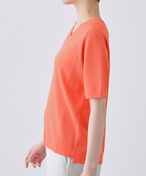 INDIVI / インディヴィ ニット・セーター | 【洗える/清涼感】レーヨンストレッチ 安心丈の半袖ニット | 詳細23