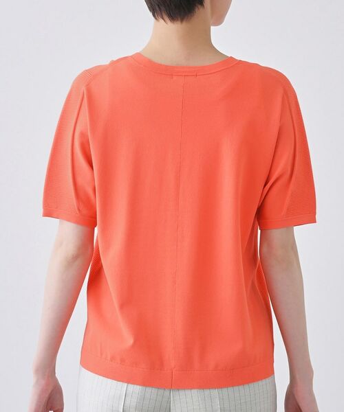 INDIVI / インディヴィ ニット・セーター | 【洗える/清涼感】レーヨンストレッチ 安心丈の半袖ニット | 詳細24