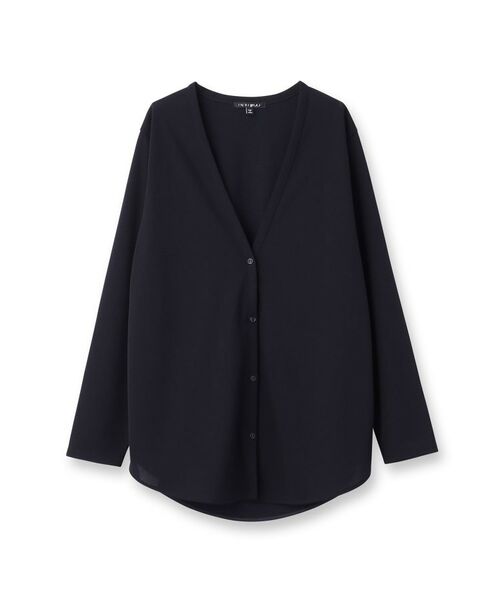 INDIVI / インディヴィ カーディガン・ボレロ | 【日本製／トリアセテート】ラウンドヘムカーディガン | 詳細1