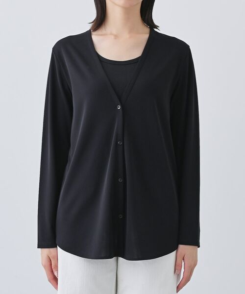 INDIVI / インディヴィ カーディガン・ボレロ | 【日本製／トリアセテート】ラウンドヘムカーディガン | 詳細10