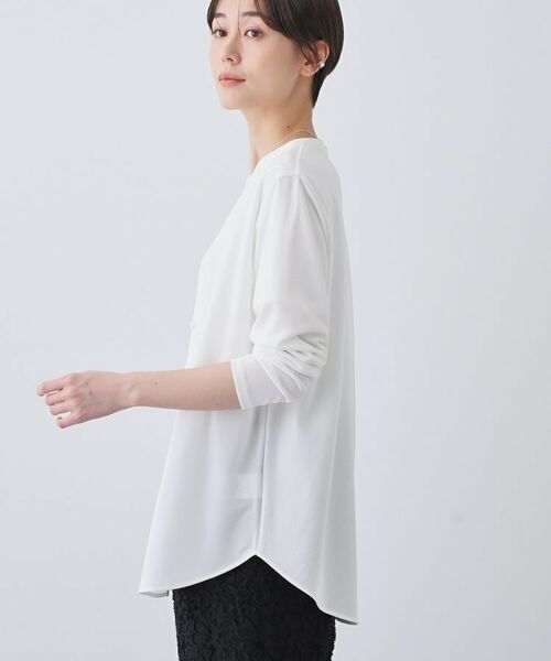 INDIVI / インディヴィ カーディガン・ボレロ | 【日本製／トリアセテート】ラウンドヘムカーディガン | 詳細2