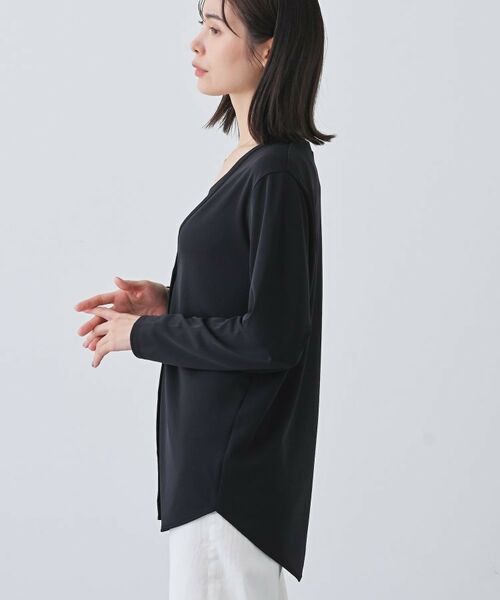 INDIVI / インディヴィ カーディガン・ボレロ | 【日本製／トリアセテート】ラウンドヘムカーディガン | 詳細6
