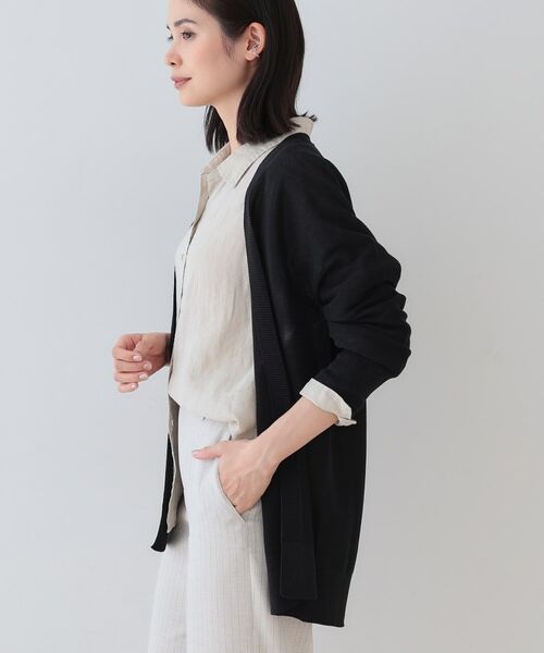 INDIVI / インディヴィ カーディガン・ボレロ | 【洗える／和紙混素材】ドライタッチニットカーディガン | 詳細10