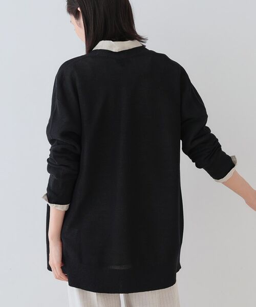 INDIVI / インディヴィ カーディガン・ボレロ | 【洗える／和紙混素材】ドライタッチニットカーディガン | 詳細11