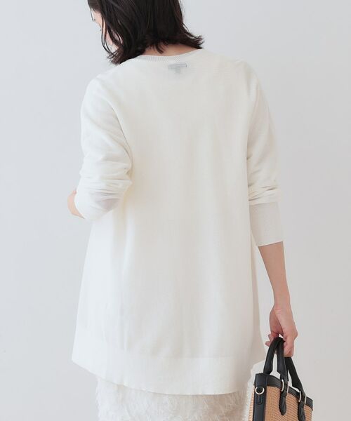 INDIVI / インディヴィ カーディガン・ボレロ | 【洗える／和紙混素材】ドライタッチニットカーディガン | 詳細3