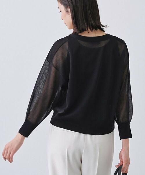 INDIVI / インディヴィ カーディガン・ボレロ | 【大人シアーラメ】きれいめニットカーディガン | 詳細11