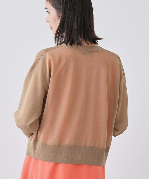 INDIVI / インディヴィ カーディガン・ボレロ | 【大人シアーラメ】きれいめニットカーディガン | 詳細15