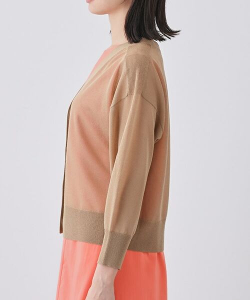 INDIVI / インディヴィ カーディガン・ボレロ | 【大人シアーラメ】きれいめニットカーディガン | 詳細19