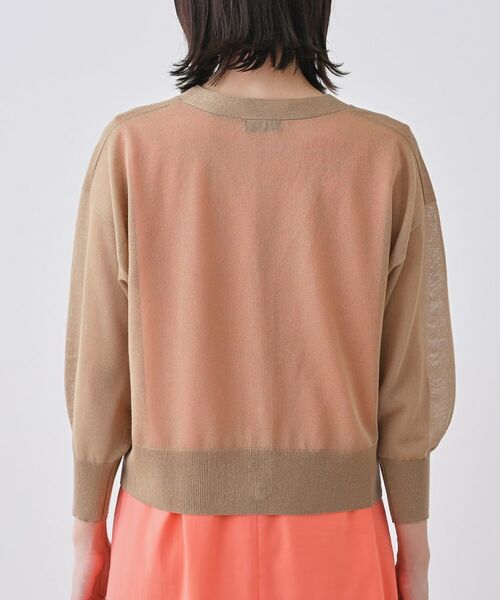 INDIVI / インディヴィ カーディガン・ボレロ | 【大人シアーラメ】きれいめニットカーディガン | 詳細20