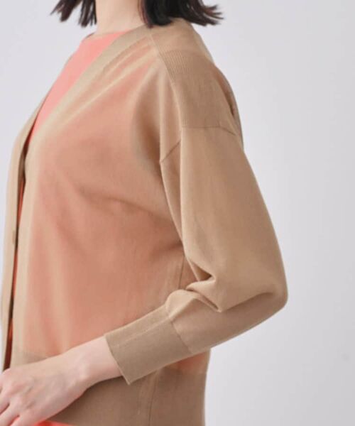 INDIVI / インディヴィ カーディガン・ボレロ | 【大人シアーラメ】きれいめニットカーディガン | 詳細22