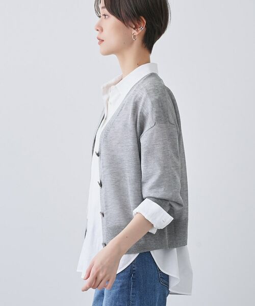 INDIVI / インディヴィ カーディガン・ボレロ | 【大人シアーラメ】きれいめニットカーディガン | 詳細6