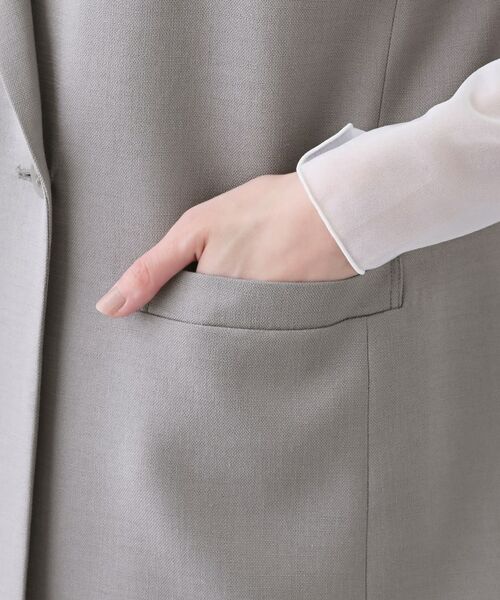 INDIVI / インディヴィ テーラードジャケット | 【日本製／トリアセテート】オーバーサイズジレジャケット | 詳細15