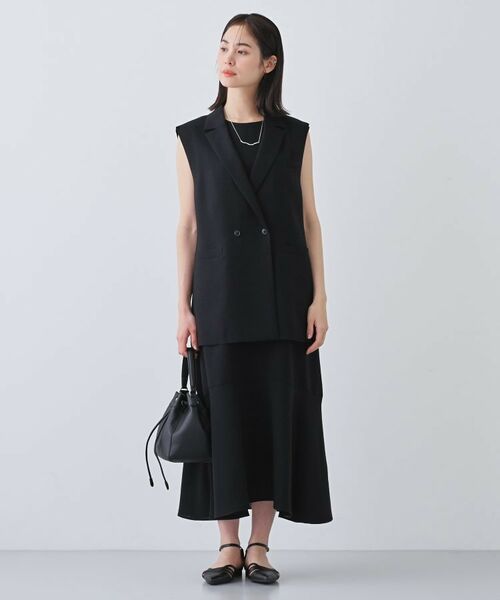 INDIVI / インディヴィ テーラードジャケット | 【日本製／トリアセテート】オーバーサイズジレジャケット | 詳細8