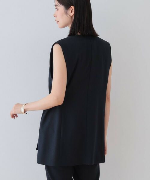 INDIVI / インディヴィ ベスト | 【こなれSETUP/ストライプ柄】リネンライクジレジャケット | 詳細11