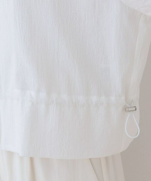 INDIVI / インディヴィ レザーブルゾン・ジャケット | 【洗える／凹凸素材】ドロストデザインショート丈ブルゾン | 詳細15