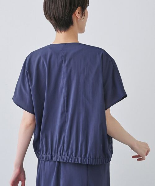 INDIVI / インディヴィ テーラードジャケット | 【通気性◎撥水/UVケア】フレンチスリーブ ブラウスライクジャケット | 詳細11