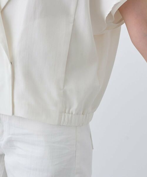 INDIVI / インディヴィ テーラードジャケット | 【通気性◎撥水/UVケア】フレンチスリーブ ブラウスライクジャケット | 詳細19