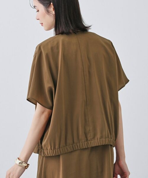 INDIVI / インディヴィ テーラードジャケット | 【通気性◎撥水/UVケア】フレンチスリーブ ブラウスライクジャケット | 詳細7