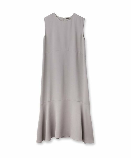 INDIVI / インディヴィ ロング・マキシ丈ワンピース | 【日本製／トリアセテート】ボリュームヘムデザインワンピース | 詳細1