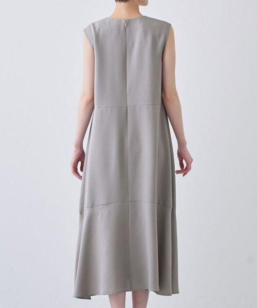 INDIVI / インディヴィ ロング・マキシ丈ワンピース | 【日本製／トリアセテート】ボリュームヘムデザインワンピース | 詳細12