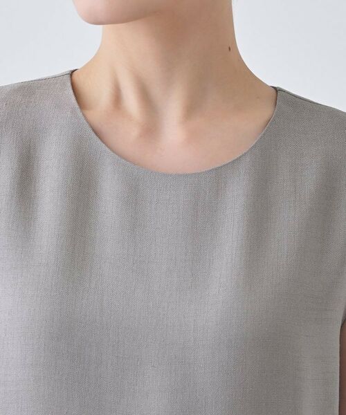 INDIVI / インディヴィ ロング・マキシ丈ワンピース | 【日本製／トリアセテート】ボリュームヘムデザインワンピース | 詳細13