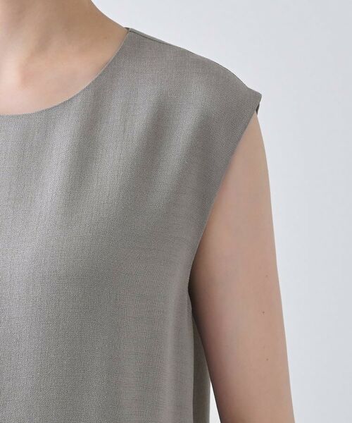 INDIVI / インディヴィ ロング・マキシ丈ワンピース | 【日本製／トリアセテート】ボリュームヘムデザインワンピース | 詳細15