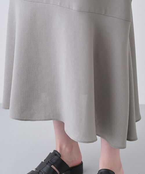 INDIVI / インディヴィ ロング・マキシ丈ワンピース | 【日本製／トリアセテート】ボリュームヘムデザインワンピース | 詳細16