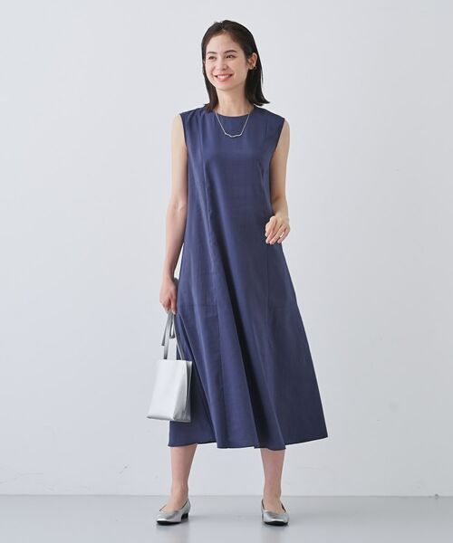 INDIVI / インディヴィ ミニ丈・ひざ丈ワンピース | 【通気性◎撥水/接触冷感/UVケア】フレアワンピース | 詳細11